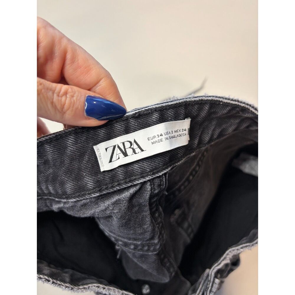 $59 - ZARA festival black denim shorts - size 2